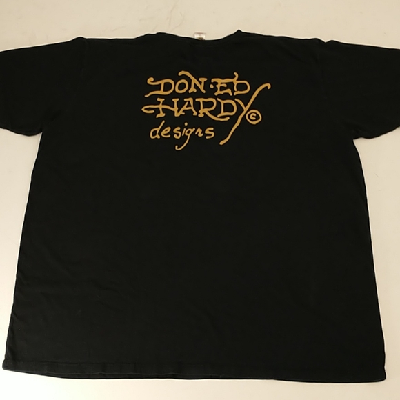 Don Ed Hardy Tee XXXXL New York City Black Skull - Picture 9 of 10